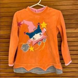 Dudu brand velour tunic/dress. Size 2T